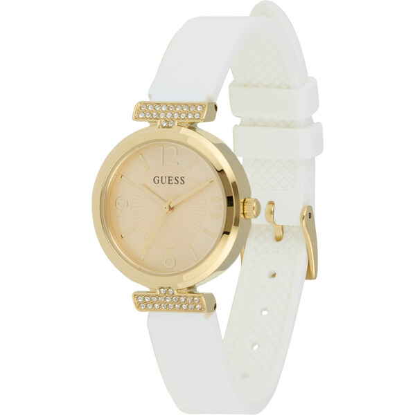 GUESS Analógové hodinky ARRAY zlatá / biela 62863990