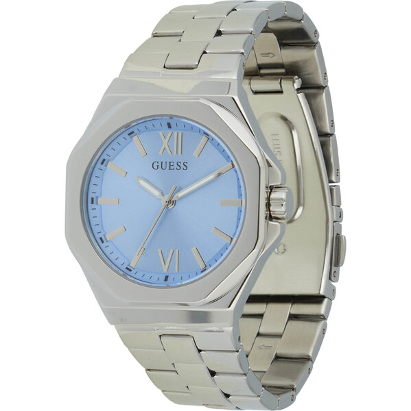 GUESS Analógové hodinky azúrová / strieborná 62863962