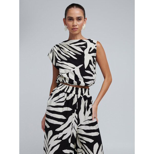 BWLDR Top Alisa čierna / biela 62863339