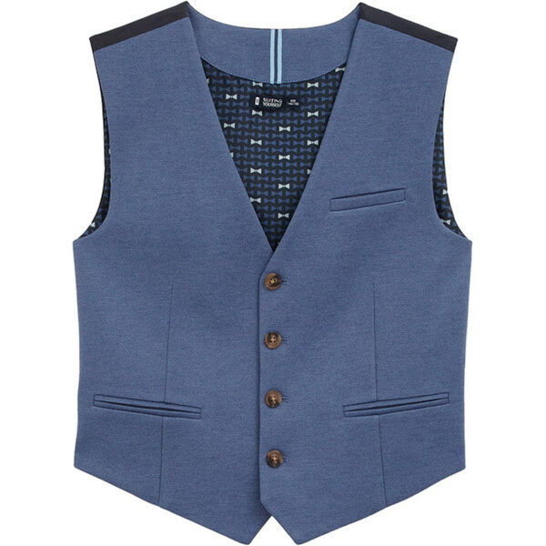 WE Fashion Vesta modrá melírovaná 63149388