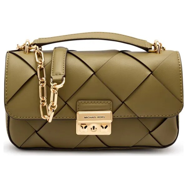 Michael Kors Kožená kabelka na rameno Tribeca 62858379