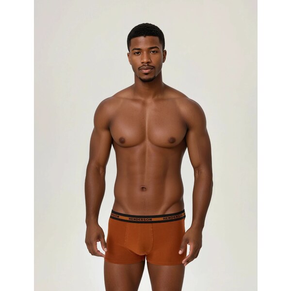 Henderson 2-PACK pánske bavlnené boxerky Jag 42252-MLC 2-Pack tehlové 57307358