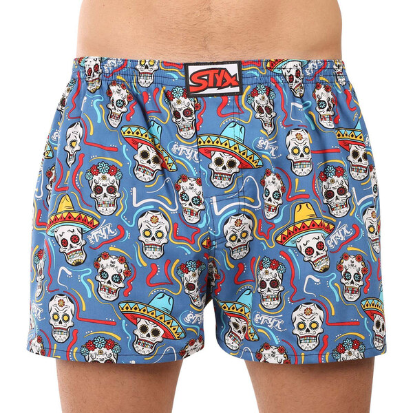 3PACK pánske trenky Styx art klasická guma viacfarebné (3A18456) 62869558