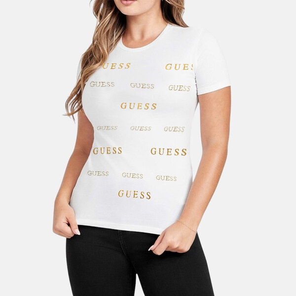 Dámské bílé triko Guess 56174 62870047