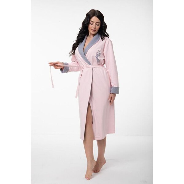 Dorota Bavlnený dámsky župan Fénix II ružový 64280590