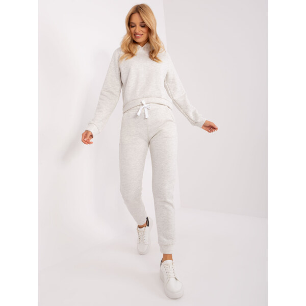 BASIC Svetlosivá tepláková súprava s kapucňou EM-KMPL-629-1.99P-light 46184704