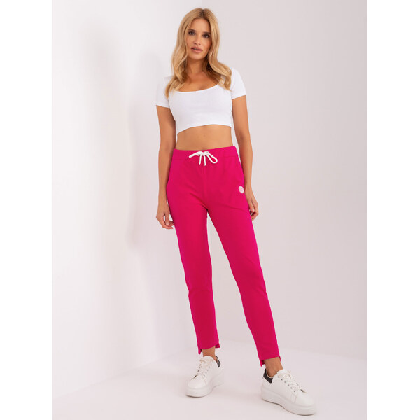 RELEVANCE Tmavoružové športové tepláky RV-DR-8370-1.57P-dark pink 57953747