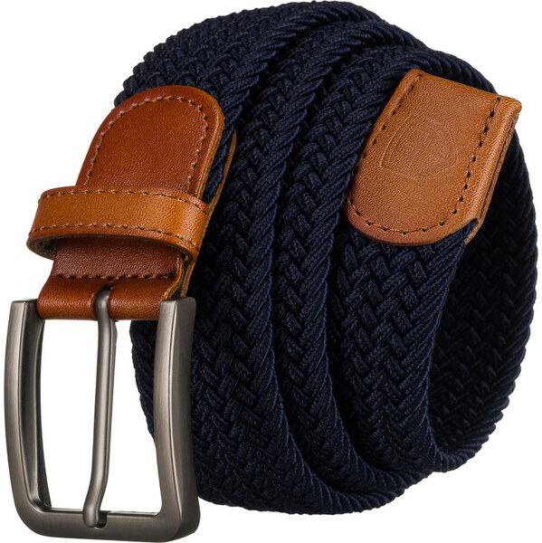 Peterson Pánsky tmavomodrý plátený opasok bez dierok PTN PAR-S-115 62872208