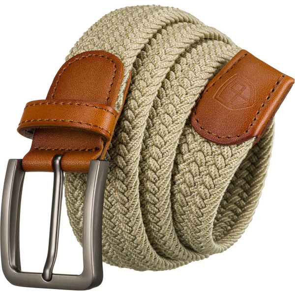 Peterson Pánsky béžový plátený opasok bez dierok PTN PAR-S-115 62872212