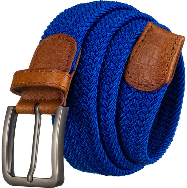 Peterson Pánsky modrý plátený opasok bez dierok PTN PAR-S-115 62872213