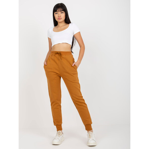 BASIC Svetlohnedé úzke tepláky TW-SP-2003.02-light brown 39132708