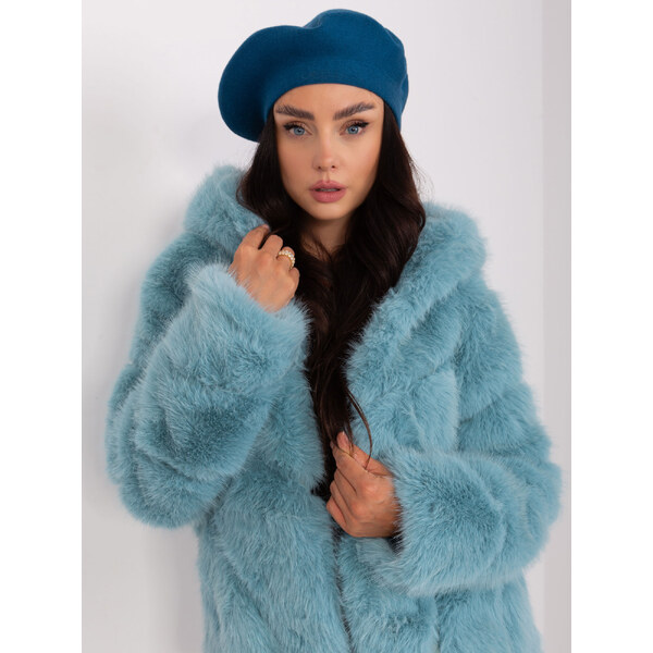 ITALY MODA Smaragdový štýlový baret -AT-SK-231305.91P-morski 57953330