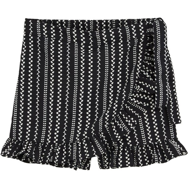 WE Fashion Nohavice čierna / biela 63157692