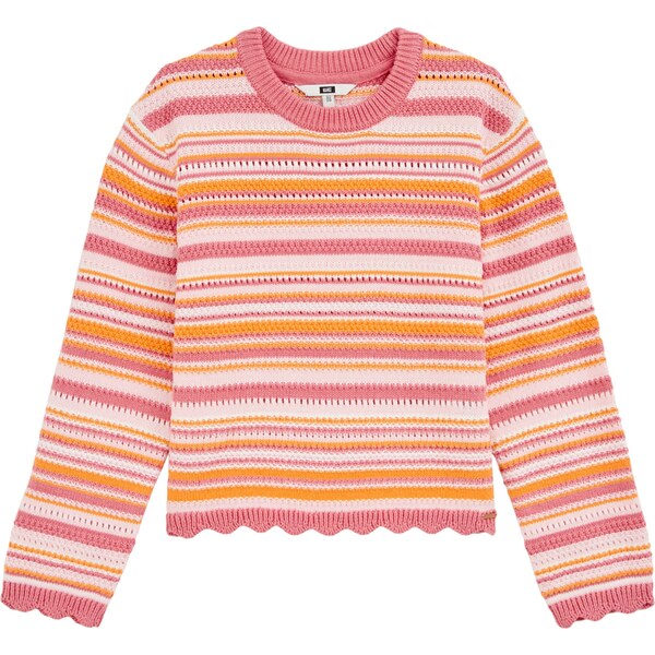 WE Fashion Sveter oranžová / ružová / pastelovo ružová 62936964
