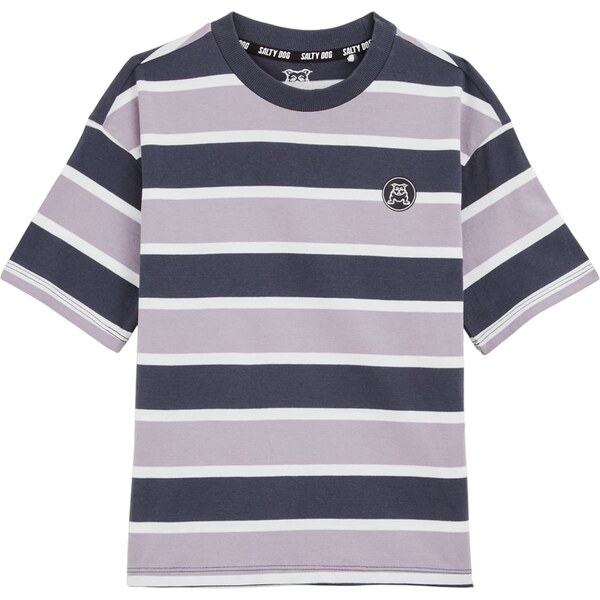 WE Fashion Tričko fialová / tmavofialová / biela 62961965