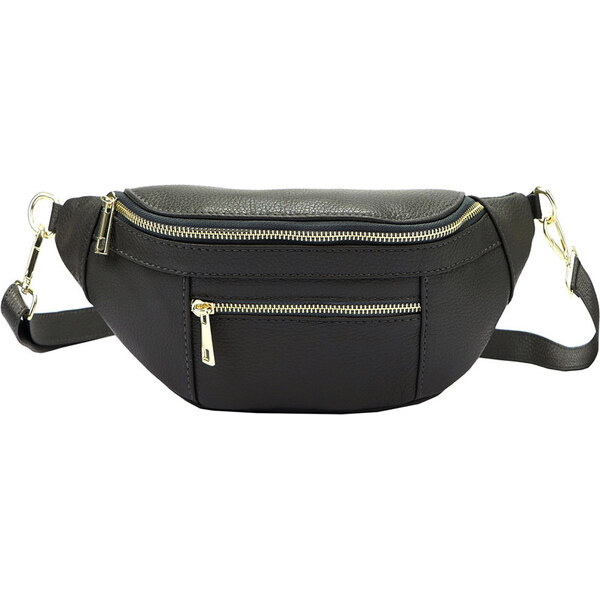 Luka L31183-4 väčšia dámska hnedá kožená ľadvinka crossbody 62885025