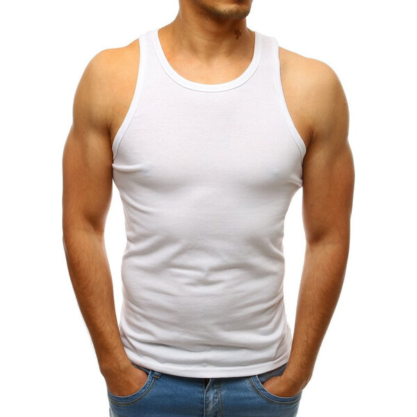 BASIC Biele pánske tielko rx3497 56217060