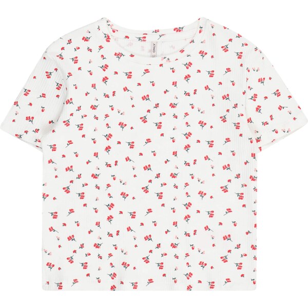 ONLY GIRLS Tričko KOGBELLA jedľová / jasne červená / biela 62902703