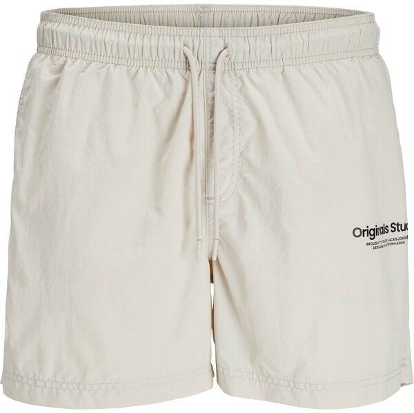 JACK & JONES Plavecké šortky JPSTNaxos svetlosivá / čierna 62890434