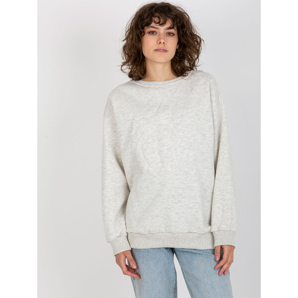 BASIC Svetlosivá mikina bez kapucne EM-BL-617-4.41P-light grey 37044958