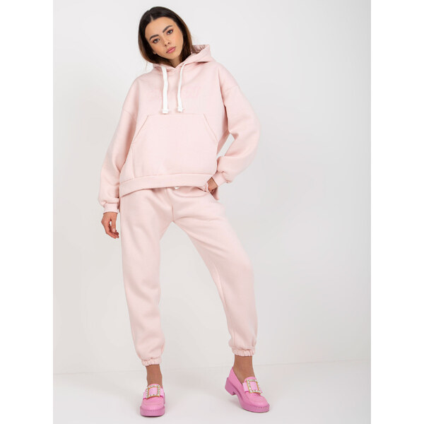 BASIC Svetloružová tepláková súprava s kapucňou EM-KMPL-630-1.40P 37778036