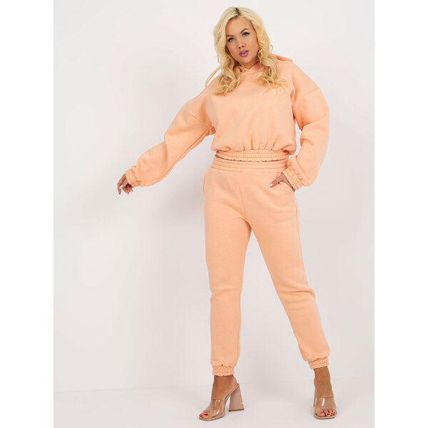 BASIC Broskyňová tepláková súprava -EM-KMPL-AS-21-447.74-peach 39646123