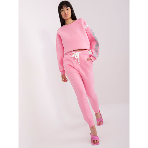 BASIC Ružové tepláky s vreckami EM-DR-HS-21-537.60-pink 44502179