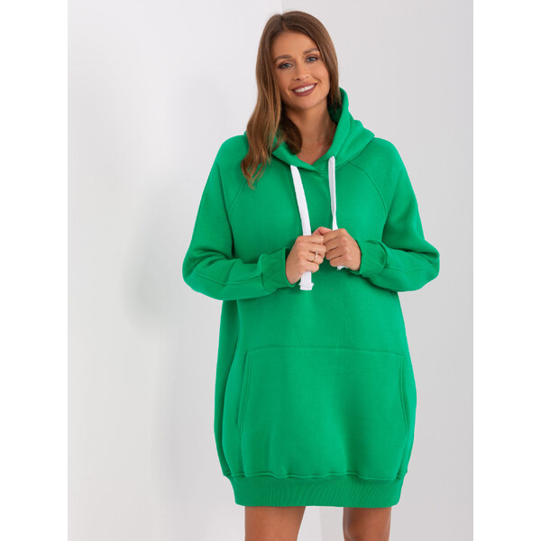 BASIC Zelená dlhá mikina EM-BL-704.99P-green 46506462