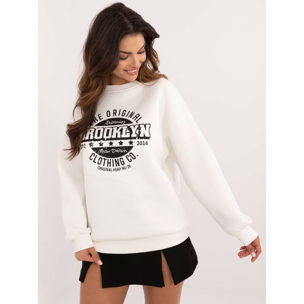 BASIC Smotanová dámska mikina BROOKLYN EM-BL-617B.80-ecru 59689622