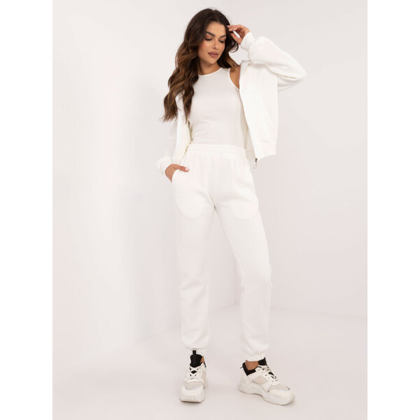 BASIC Smotanová 3dielna tepláková súprava s nápisom BABY GIRL EM-KMPL 58168177