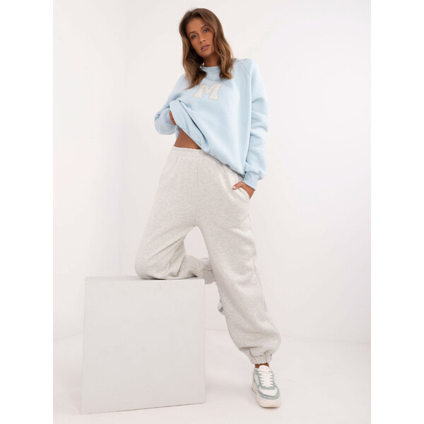 BASIC Modro-sivá dámska tepláková súprava EM-KMPL-883.31-grey-light 60122100