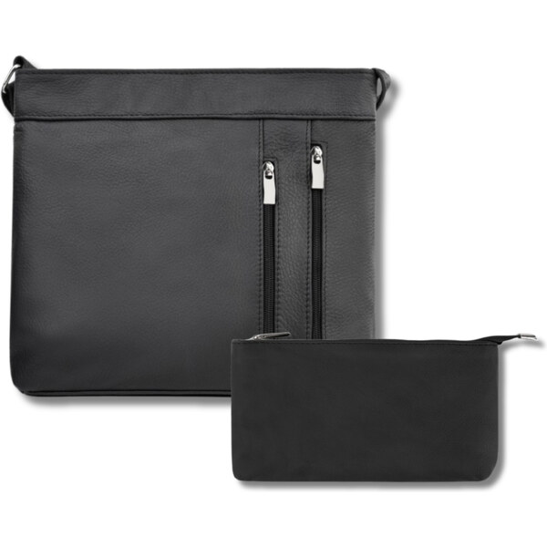 Abruzzo Dámska kožená darčeková sada Crossbody kabelka a kožená 62898480