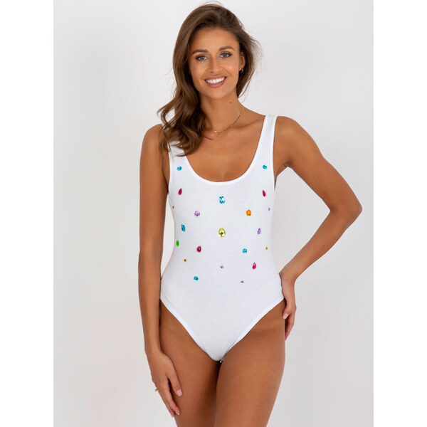 BASIC Biele body s farebnými kamienkami NM-BO-L55357.75-white 44453975