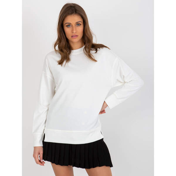 BASIC Smotanová jednofarebná mikina bez kapucne MA-BL-1809002-1.26P 39300400