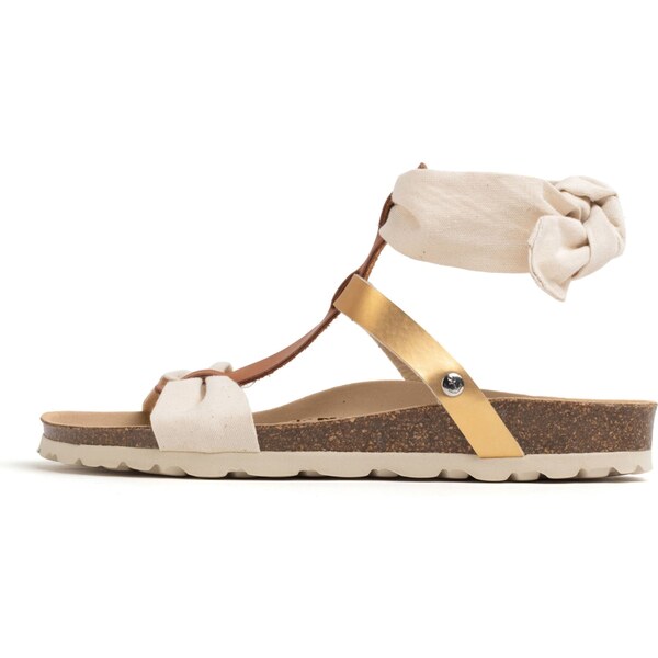 Bayton Sandále Fonelle svetlobéžová / hnedá / zlatá 63153305