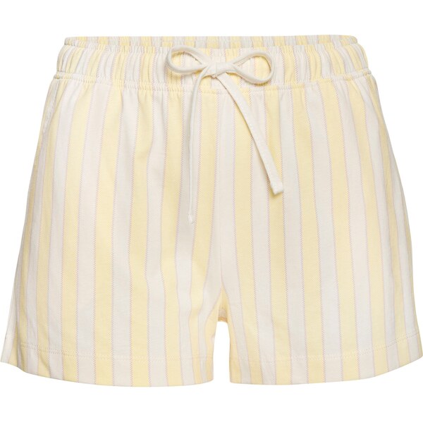 VIVANCE Pyžamové nohavice Dreams svetložltá / fialová / biela 63156514