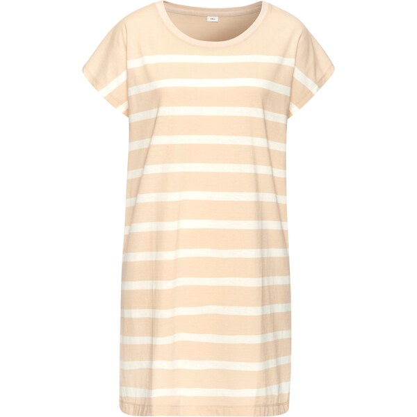 s.Oliver Nočná košieľka béžová / biela 62899753