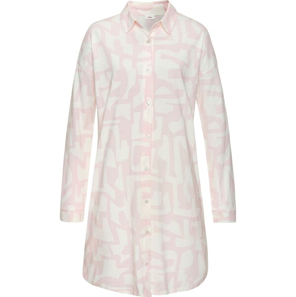 s.Oliver Nočná košieľka ružová / biela 62899955