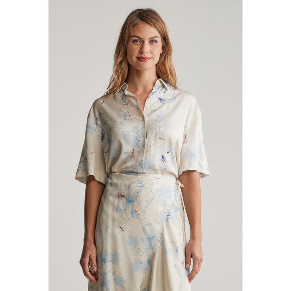 KOŠEĽA GANT REL FLORAL PRINT SS SHIRT PUTTY 62904074