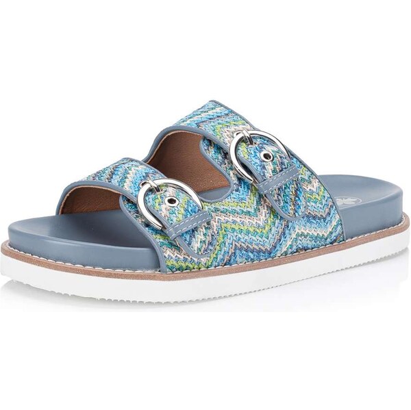 Dámske šľapky RIEKER V9584-91 modrá S5 62906819