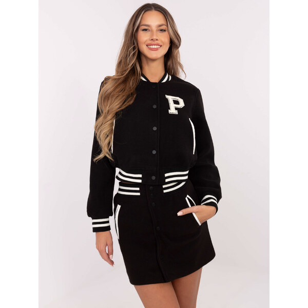 Studio Eleven Čierny dámsky komplet s mini sukňou NM-KMPL-S21001.13X 61532701