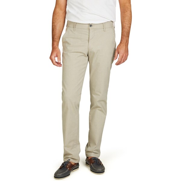 Pánske high-stretch béžovohnedé nohavice CLUB OF COMFORT 62909708