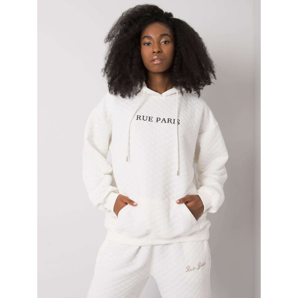 RUE PARIS Smotanová dámska prešívaná mikina s kapucňou RV-BL-7452.16 57948802