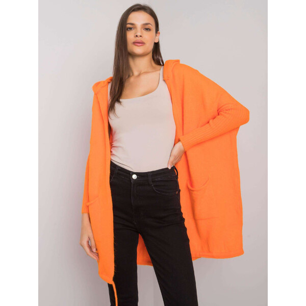 RUE PARIS Oranžový kardigan Patty ASM-NA-7388.07-orange 66149090