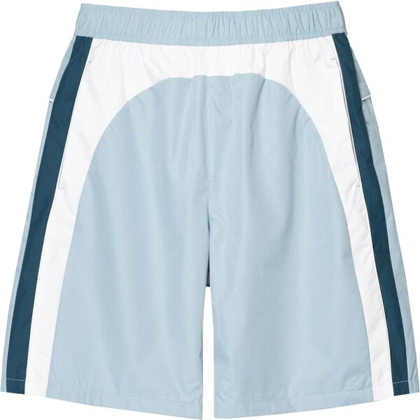 Bershka Nohavice svetlomodrá / petrolejová / biela 63165026