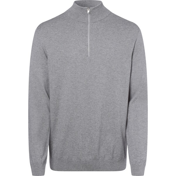 SELECTED Sveter Berg sivá melírovaná 28730707