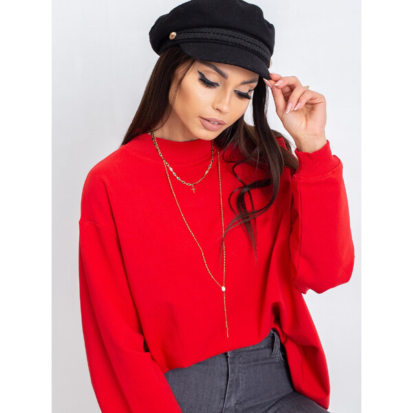 BASIC Dámska červená mikina RV-BL-5185.81P-red 18991626