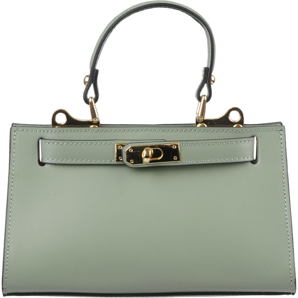 Zelená kožená talianska kabelka Anita Khaki NovaKabelka.sk 62929405