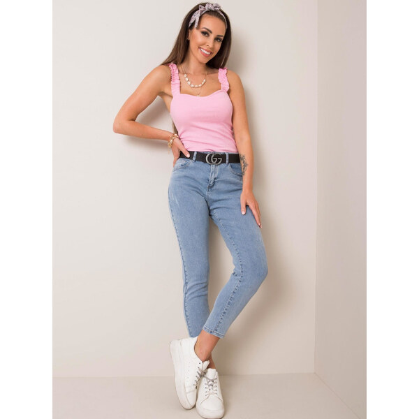 BASIC Dámske svetlo modré džínsy NM-DE-SP-18179.14-blue 61186536