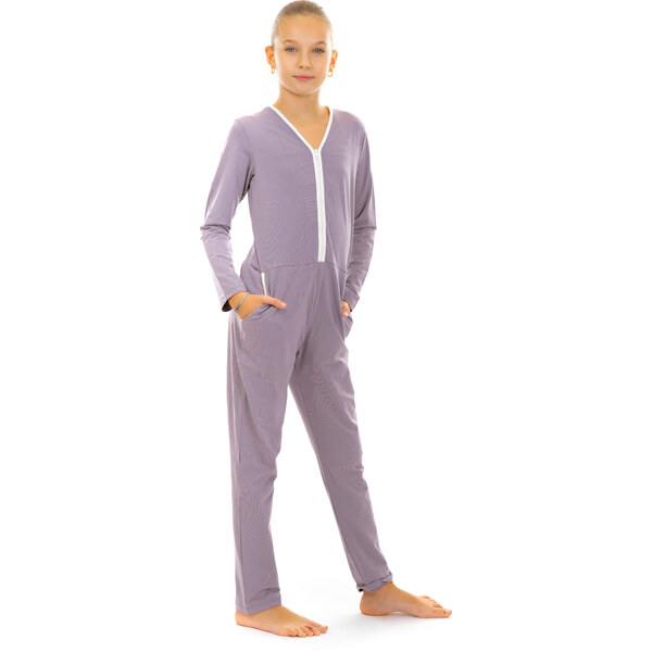 Dendy Dievčenský overal pyžamový dlhý Lilac Veľkosť: 128 63228681